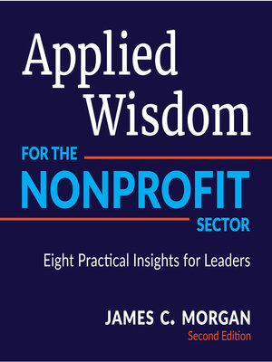 cover image of Applied Wisdom for the Nonprofit Sector